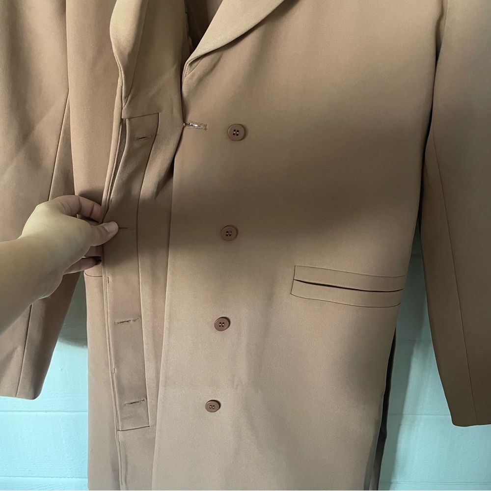 NWT Anthropologie Mare Mare Classic Tie Blazer Jacket Size Large - Extra Large - Picture 11 of 16